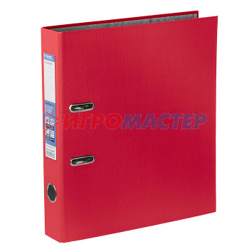 Папки-регистраторы с арочным механизмом Регистратор PVC 50 мм A4 арочный механизм, красный 