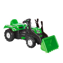 Трактор педальный Ranchero, с ковшом, клаксон, зеленый