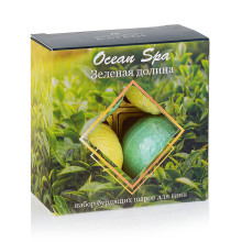 Набор бурлящих шаров для ванн Ocean Spa &quot;Зеленая долина&quot; 4*40 г