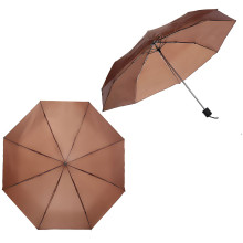 Зонт мужской механический "Ultramarine", цвет коричневый, 8 спиц, d-105см, длина в слож. виде 24см