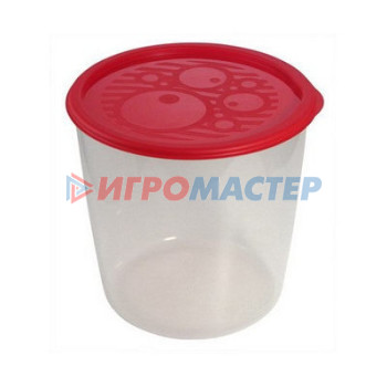 Контейнеры для хранения продуктов, посуда пластиковая Контейнер пластиковый пищевой №2, 0,95л круглый высокий многофункциональный С260