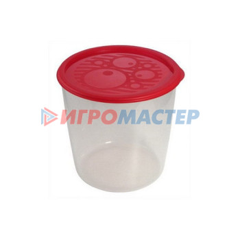 Контейнеры для хранения продуктов, посуда пластиковая Контейнер пластиковый пищевой №4, 2,75л круглый высокий многофункциональный С262