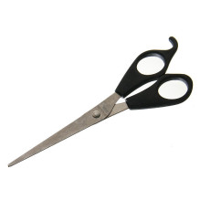 Ножницы универсальные бытовые "Barber", с упором для пальца, прямые, цвет черный, 15.5см (упаковка пакет)