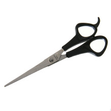 Ножницы универсальные бытовые "Barber", с упором для пальца, прямые, цвет черный, 17см