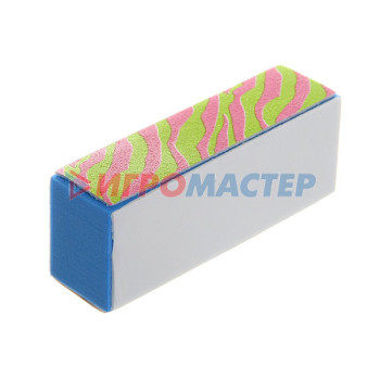 Шлифовка-бафик для ногтей в пакете "Эстетика", разноцветный, 9*3,5*2см