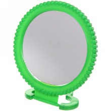 Зеркало настольное в пластиковой оправе "Бусинки" круг, подвесное d-19см (Стикер на минивложение 15шт)