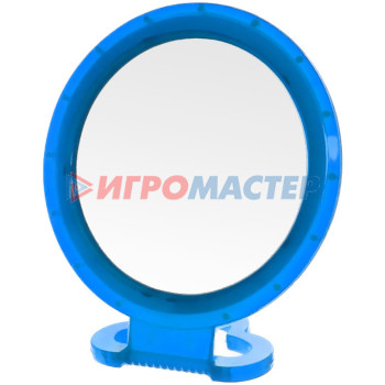 Зеркало настольное в пластиковой оправе "Удобное" круг, подвесное d-16,5см (Стикер на минивложение15шт)