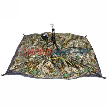 Палатка туристическая Катунь-2 однослойная, зонтичного типа, 200*150*110 см, цвет хаки