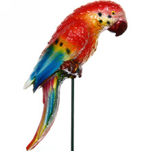Фигура на спице "Попугай" 14*40см для отпугивания птиц