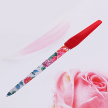 Пилка для ногтей металлическая на блистере "Ultramarine - Цветы", цвет ручки микс, цвет пилки микс,17см