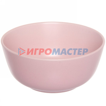 Салатники, миски Салатник керамический 500мл "Матовая глазурь" розовый 16*6см