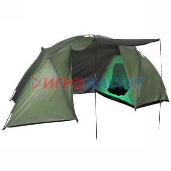 Палатка кемпинговая Jesolo-4 двухслойная, (150+130+150)*220*170 см, цвет хаки