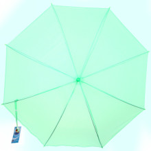 Зонт-трость женский "Классический" цвет мятный, 8 спиц, d-92см, длина в слож. виде 71см