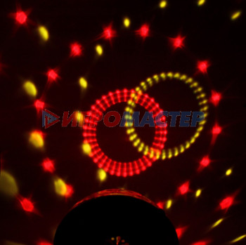 Диско-шар светодиодный "Каледоскоп", LED (красный, зеленый, синий), USB+mp3+пульт (220V)