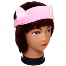 Повязка на голову "Кокетка - Кошечка", цвет розовый 22см ( упаковка белый ZIP пакет )