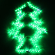 Фигура светодиодная "Елочка" 83*70 см, дюралайт, Зеленый