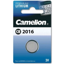 Батарейка литиевая дисковая Camelion CR2016 (блистер, 1 шт)