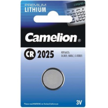 Батарейка литиевая дисковая Camelion CR2025 (блистер, 1 шт)