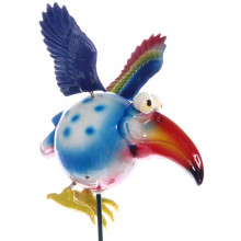 Фигура на спице "Птица счастья" 14*40см для отпугивания птиц