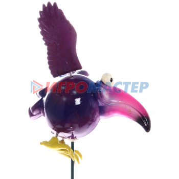 Фигура на спице "Птица счастья" 14*40см для отпугивания птиц