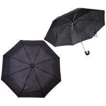 Зонт мужской механический "Ultramarine", цвет черный, 8 спиц, d-105см, длина в слож. виде 24см