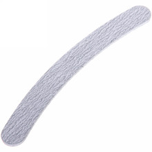 Пилка для ногтей наждачная в пакете "Ultramarine", дуга, цвет серебро, 17,5*2