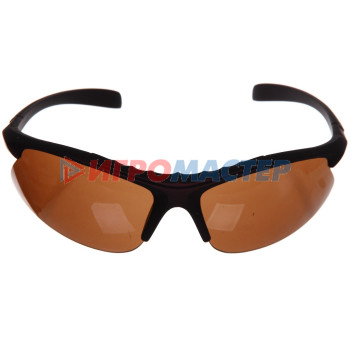 Очки солнцезащитные спортивные " SPORT Style - матовые", цвет коричневый