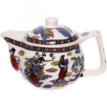 Чайник заварочный керамический 350мл с ситом "Китайские красавицы"