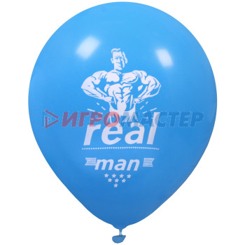 Воздушные шары 50 шт, 10"/25см "Real MAN", (микс)