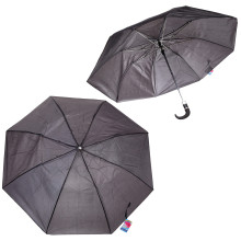 Зонт мужской полуавтомат "Ultramarine- Эстет", цвет черный, d-100см, ручка крючок, длина в слож. виде 40см
