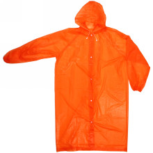 Дождевик-плащ 60 Мкрн 115см "Катрина" с капюшоном и завязками, на кнопках, оранжевый ДоброСад