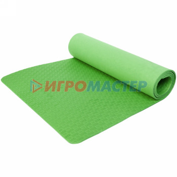 Коврик для йоги 7 мм 61х183 см "Легкость", зеленый