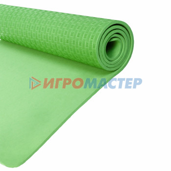 Коврик для йоги 7 мм 61х183 см "Легкость", зеленый
