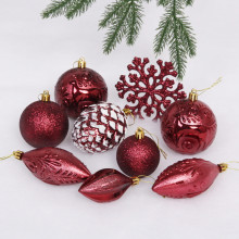 Набор украшений "Рождество" (26 предметов), темный рубин