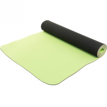 Коврик для йоги 6мм 61*183 см "Гармония" 2х сторонний, зеленый/серый