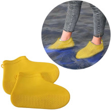 Чехлы на обувь от дождя и грязи "Прогулка" р-р M (35-39) из силикона цвет желтый