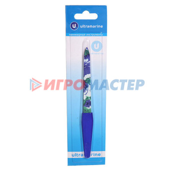 Пилки металлические Пилка для ногтей металлическая на блистере "Ultramarine - Цветы", цвет ручки микс, цвет пилки микс,13,5см