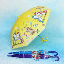 Зонт детский полуавтомат "Ultramarine - Единорожки", микс 4 цвета, 8 спиц, d-86см, длина в слож. виде 65см