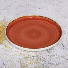 Тарелка керамическая "Corsica orange" 25*3см