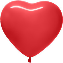 Воздушные шары"Сердце" 12"/30см (набор 5 шт), красный