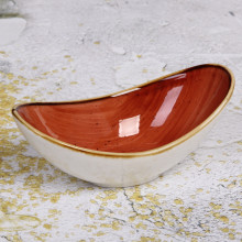 Салатник керамический "Corsica orange" 14,5*8,2*5,7см