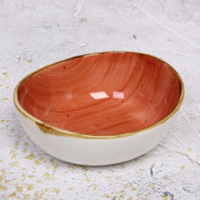 Салатник керамический "Corsica orange" 14*13*6см