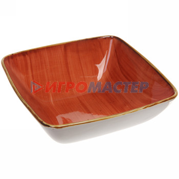 Салатник керамический "Corsica orange" 19,3*19,3*7см