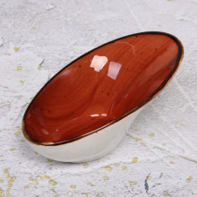Салатник керамический "Corsica orange" 12*6*5см
