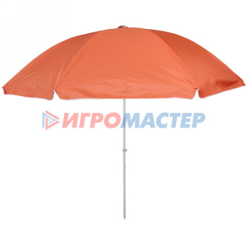 Зонт пляжный D=300см, h-240см "Летний день" с механизмом наклона ДоброСад