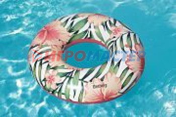 Круги плавательные Круг для плавания 119 см Tropical Palms Bestway (36237)