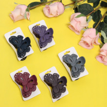 Заколка-краб для волос на блистере "Diana Collection - Teana", микс 6 цветов, 8см