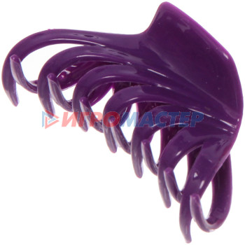 Заколка-краб для волос на блистере "Diana Collection - Mila", микс 6 цветов, 8см