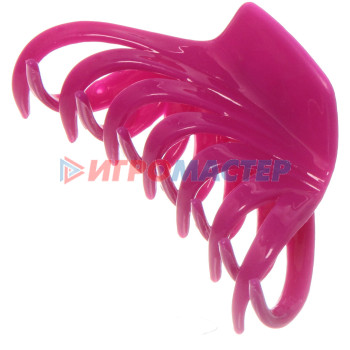 Заколка-краб для волос на блистере "Diana Collection - Mila", микс 6 цветов, 8см