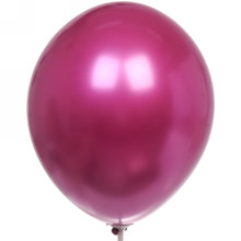 Воздушные шары "Металлик" 25шт 12"/30см малиновый